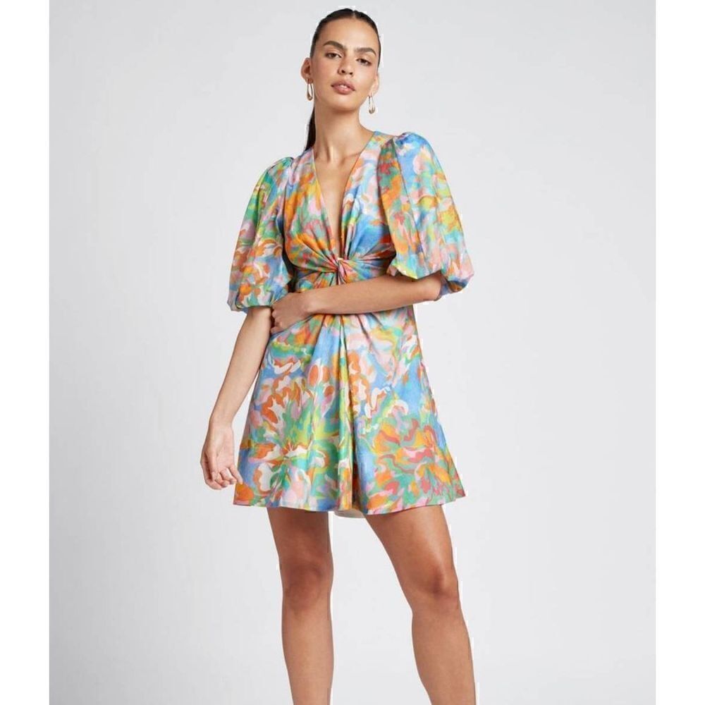 Sheike Stevie May Puff Sleeve Mini Dress 8